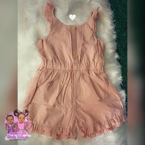 Blush Pink Ruffle Romper